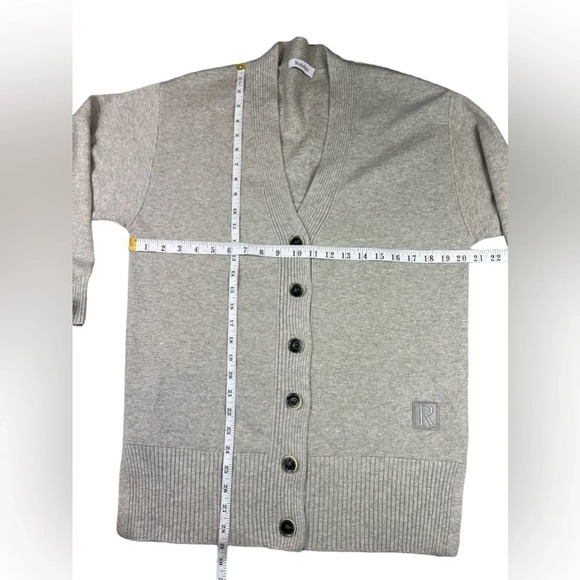 RODEBJER Womens Sweater Cardigan Grey Button Down Size XS Wool Blend - Picture 6 of 10
